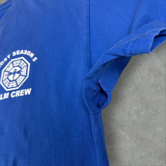 Vintage Double Sided Lost TV Show Film Crew Cast T Shirt Ajira Airways Dharma XL - Picture 7 of 9